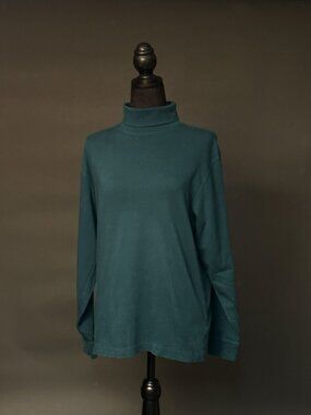 LL Bean Forest Green Turtleneck